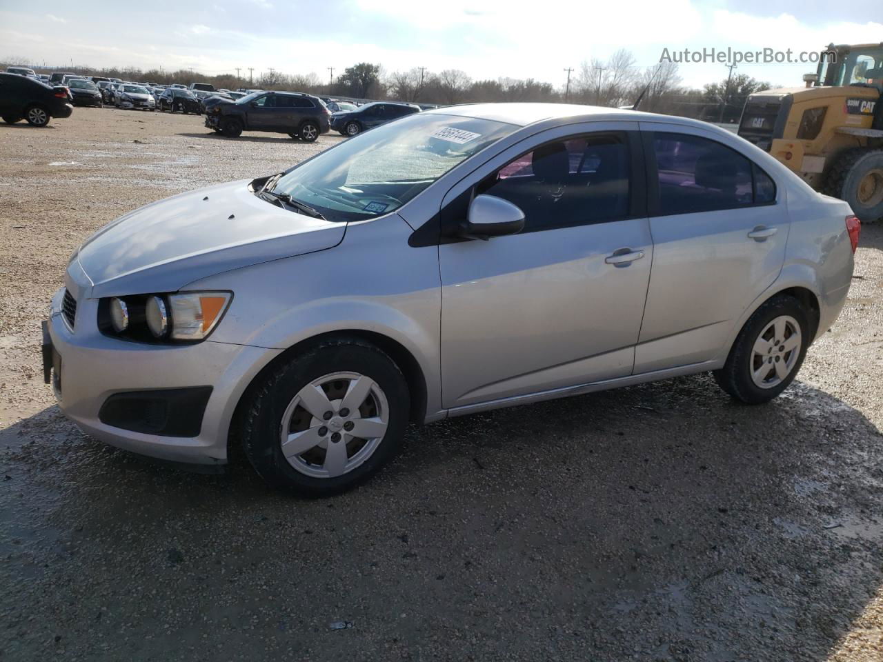 2013 Chevrolet Sonic Ls Silver vin: 1G1JA5SH0D4150084