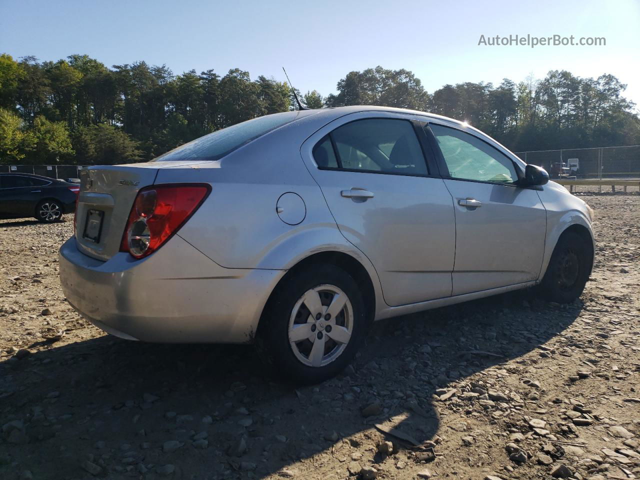 2013 Chevrolet Sonic Ls Silver vin: 1G1JA5SH0D4250220