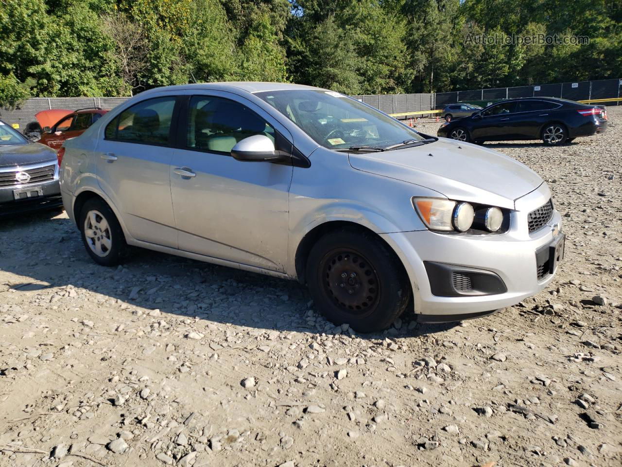 2013 Chevrolet Sonic Ls Silver vin: 1G1JA5SH0D4250220