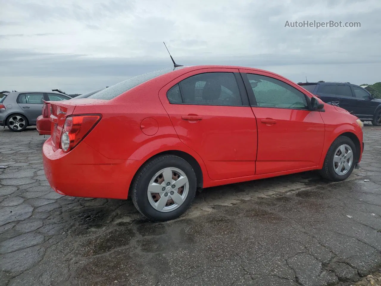 2014 Chevrolet Sonic Ls Red vin: 1G1JA5SH0E4134291