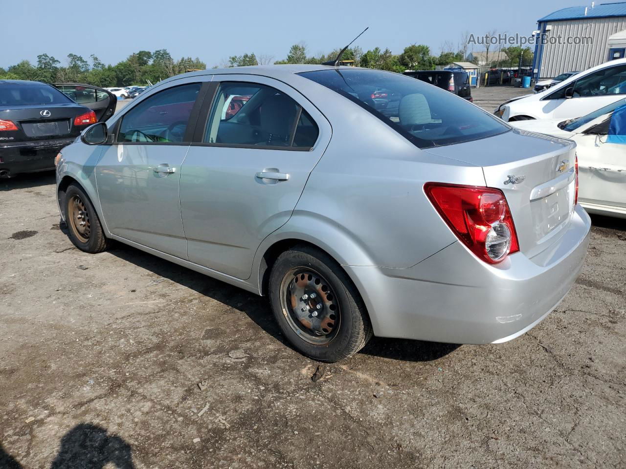 2013 Chevrolet Sonic Ls Silver vin: 1G1JA5SH1D4155908