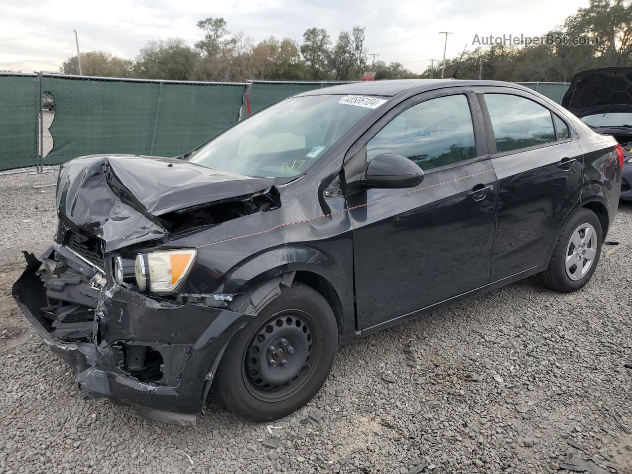 2013 Chevrolet Sonic Ls Black vin: 1G1JA5SH2D4126479