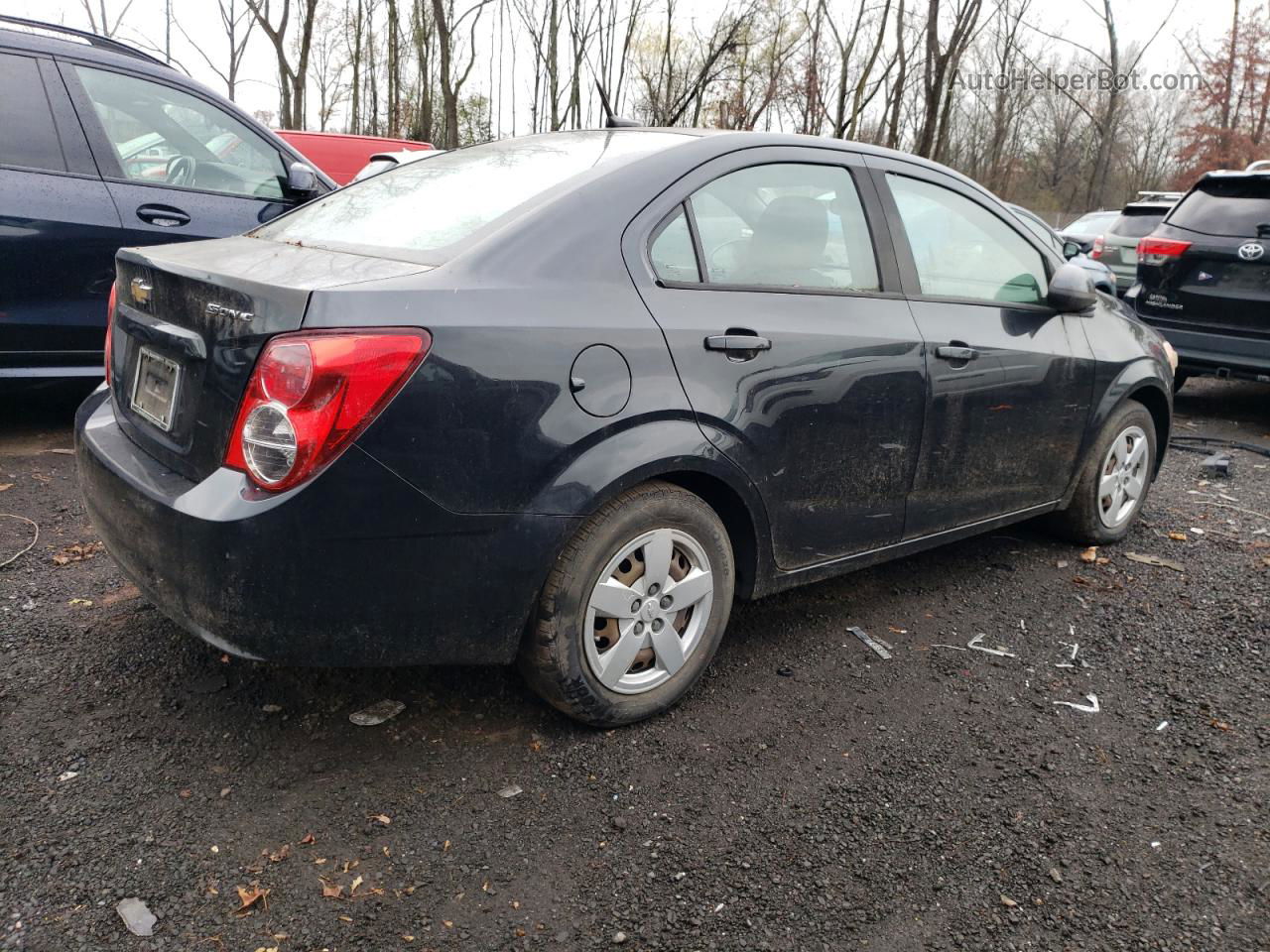 2013 Chevrolet Sonic Ls Black vin: 1G1JA5SH2D4199562