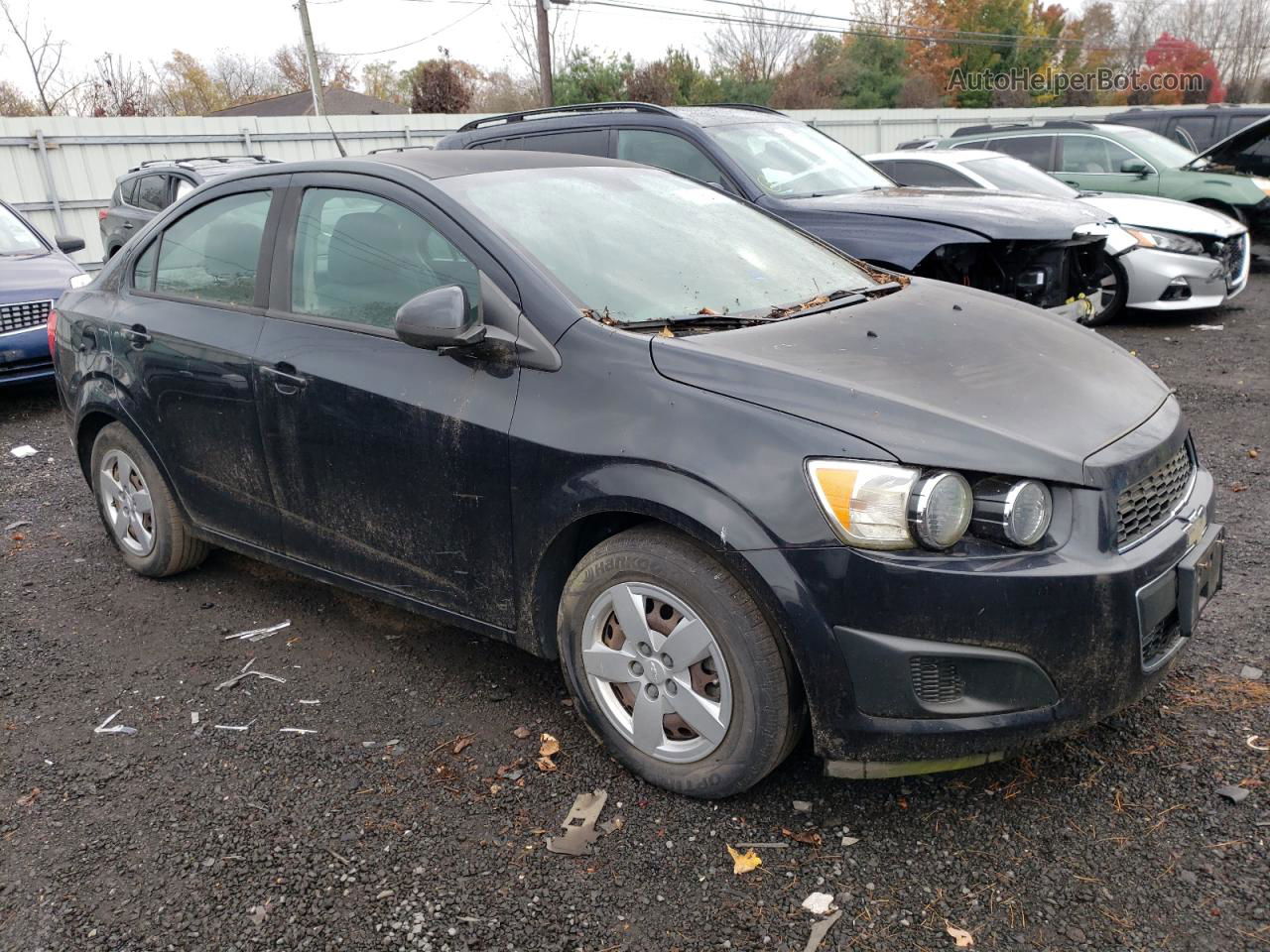 2013 Chevrolet Sonic Ls Black vin: 1G1JA5SH2D4199562