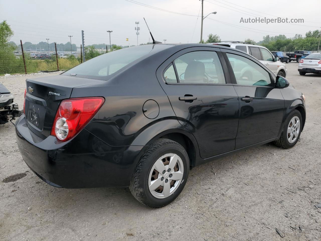 2013 Chevrolet Sonic Ls Black vin: 1G1JA5SH3D4131190