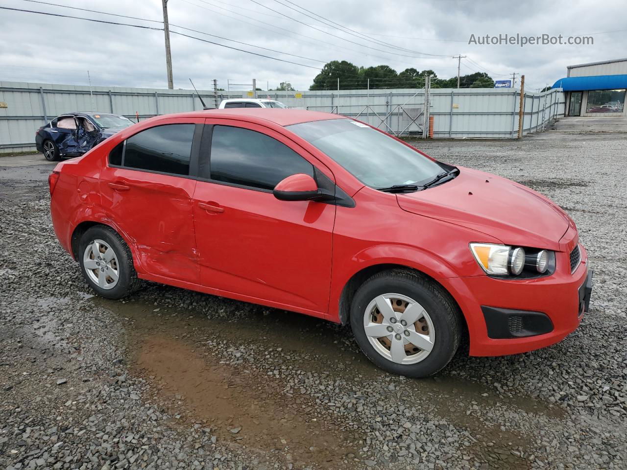 2013 Chevrolet Sonic Ls Red vin: 1G1JA5SH3D4152203