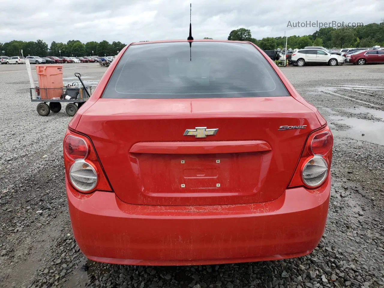 2013 Chevrolet Sonic Ls Red vin: 1G1JA5SH3D4152203