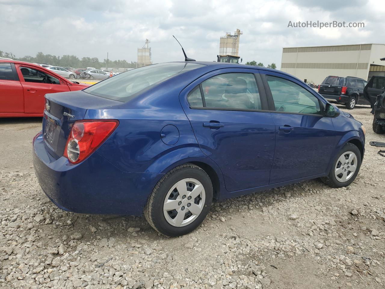 2013 Chevrolet Sonic Ls Синий vin: 1G1JA5SH3D4245027