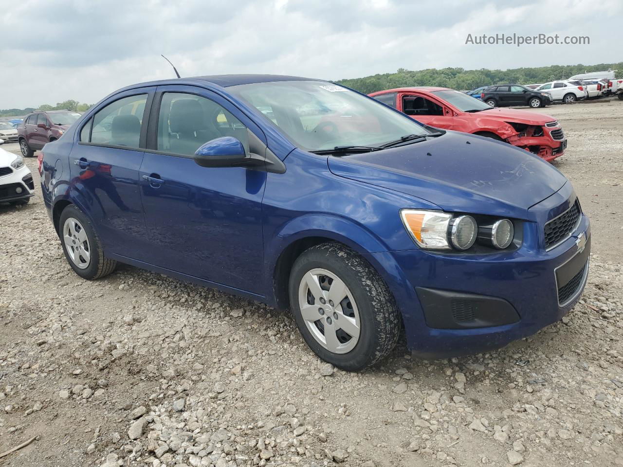 2013 Chevrolet Sonic Ls Blue vin: 1G1JA5SH3D4245027