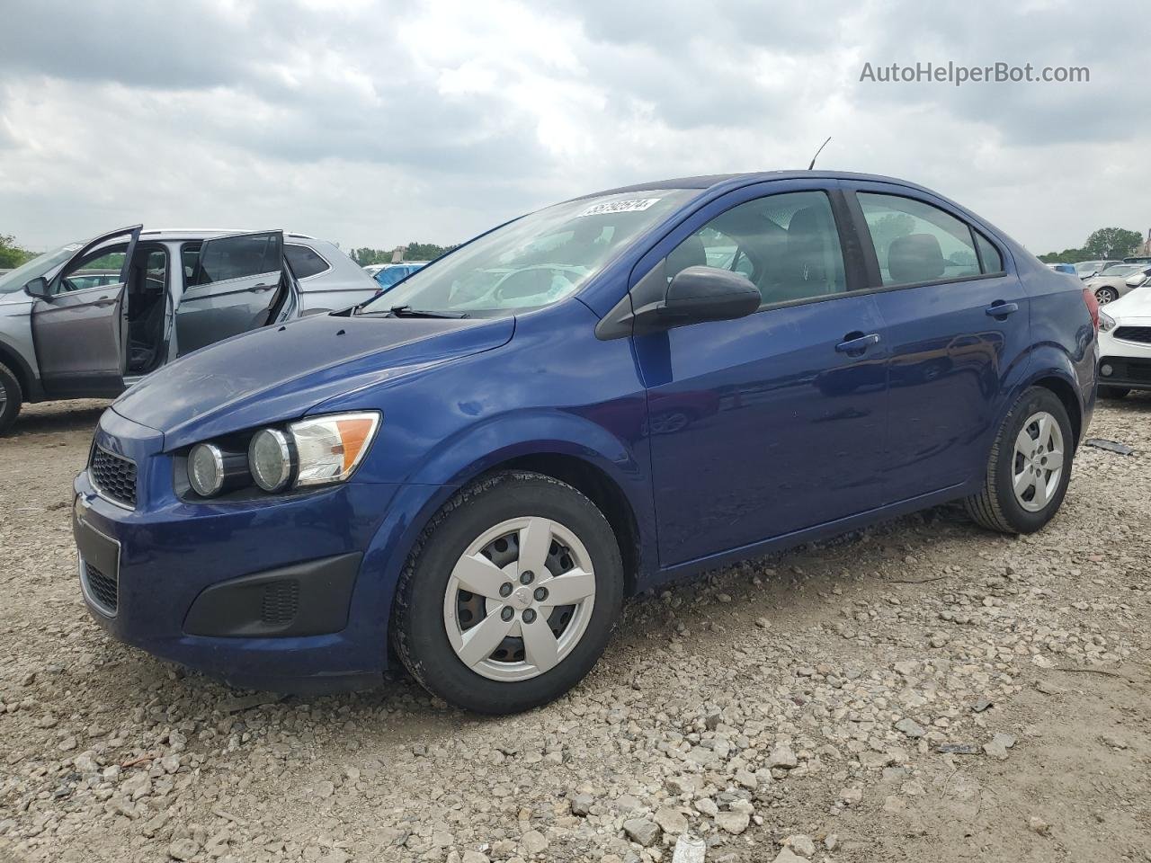 2013 Chevrolet Sonic Ls Blue vin: 1G1JA5SH3D4245027