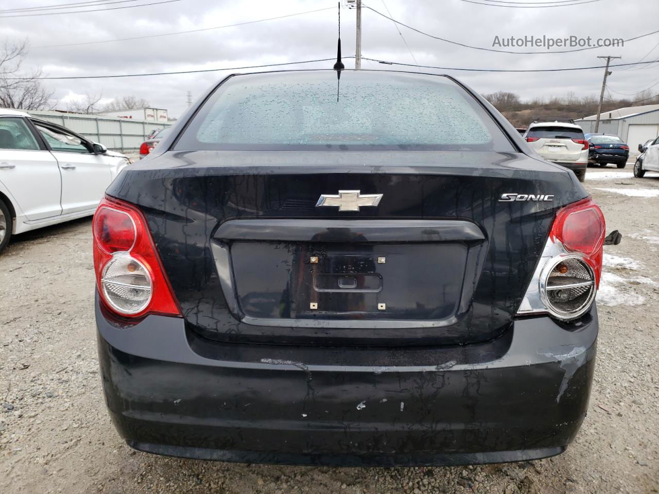 2013 Chevrolet Sonic Ls Black vin: 1G1JA5SH4D4153392