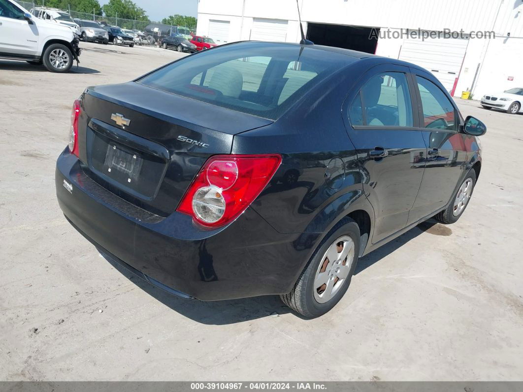 2014 Chevrolet Sonic Ls Auto Black vin: 1G1JA5SH4E4171621