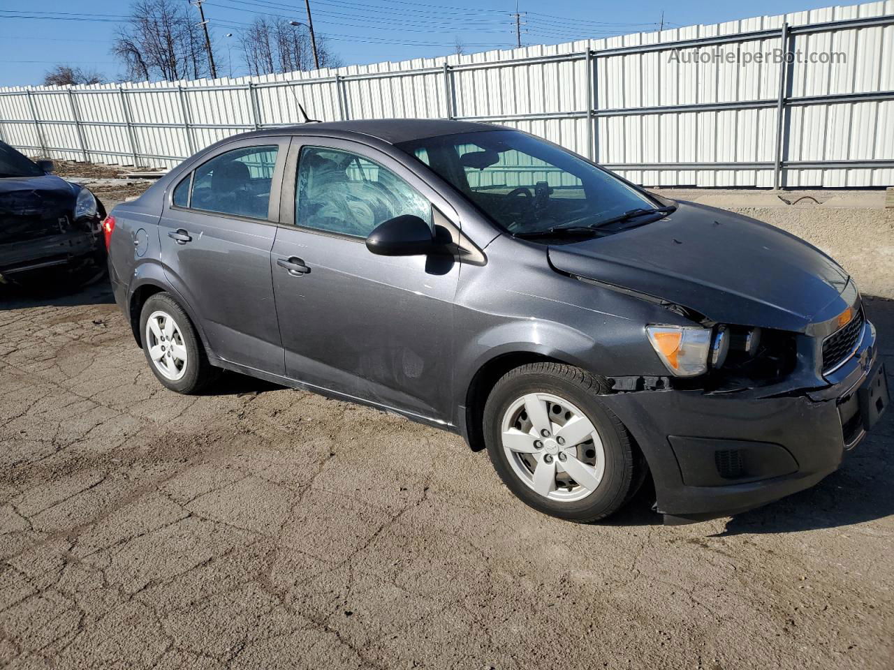 2013 Chevrolet Sonic Ls Gray vin: 1G1JA5SH5D4156253