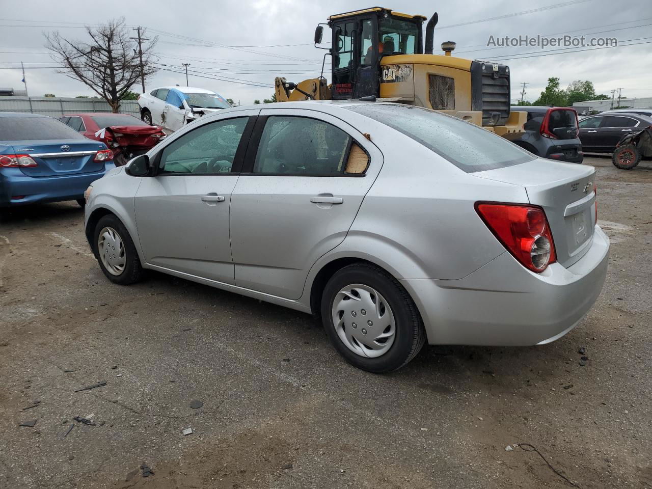 2013 Chevrolet Sonic Ls Silver vin: 1G1JA5SH5D4236099