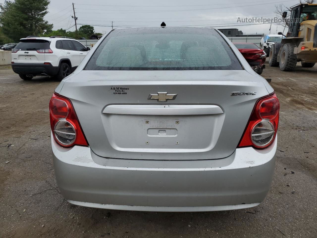 2013 Chevrolet Sonic Ls Silver vin: 1G1JA5SH5D4236099