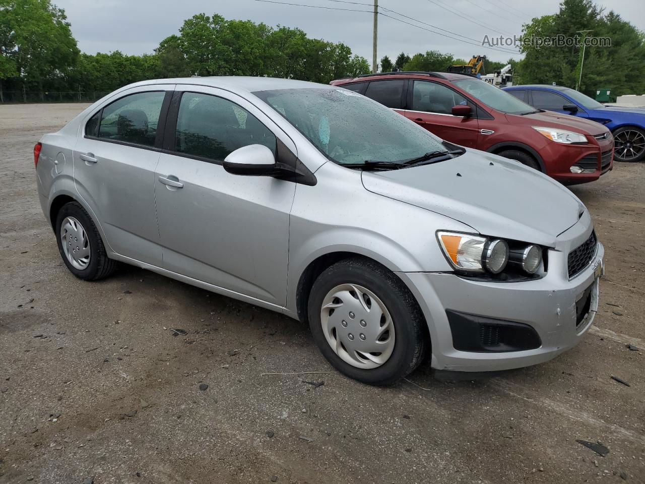 2013 Chevrolet Sonic Ls Silver vin: 1G1JA5SH5D4236099