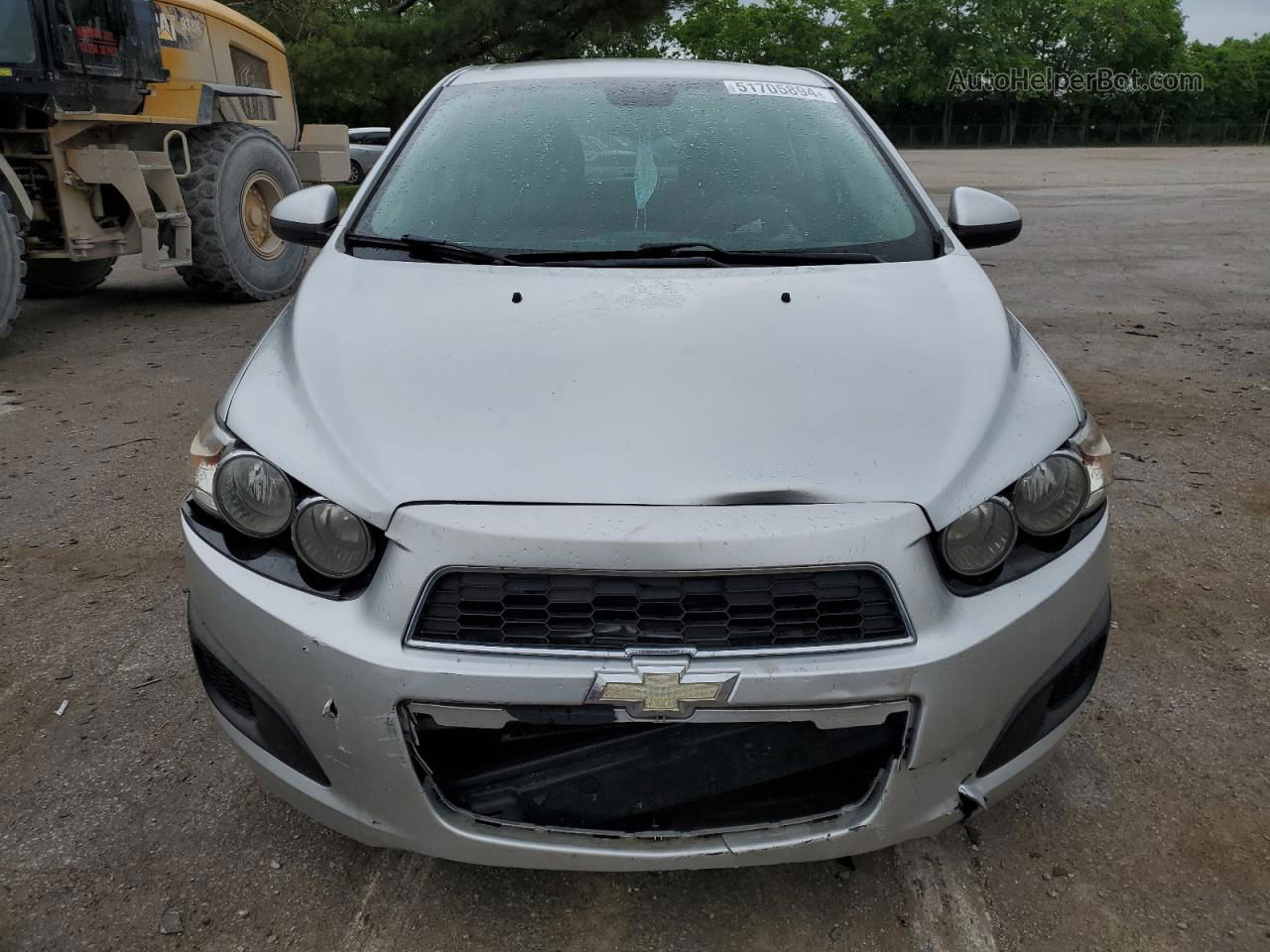 2013 Chevrolet Sonic Ls Silver vin: 1G1JA5SH5D4236099