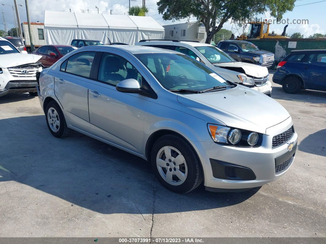 2013 Chevrolet Sonic Ls Silver vin: 1G1JA5SH5D4246230