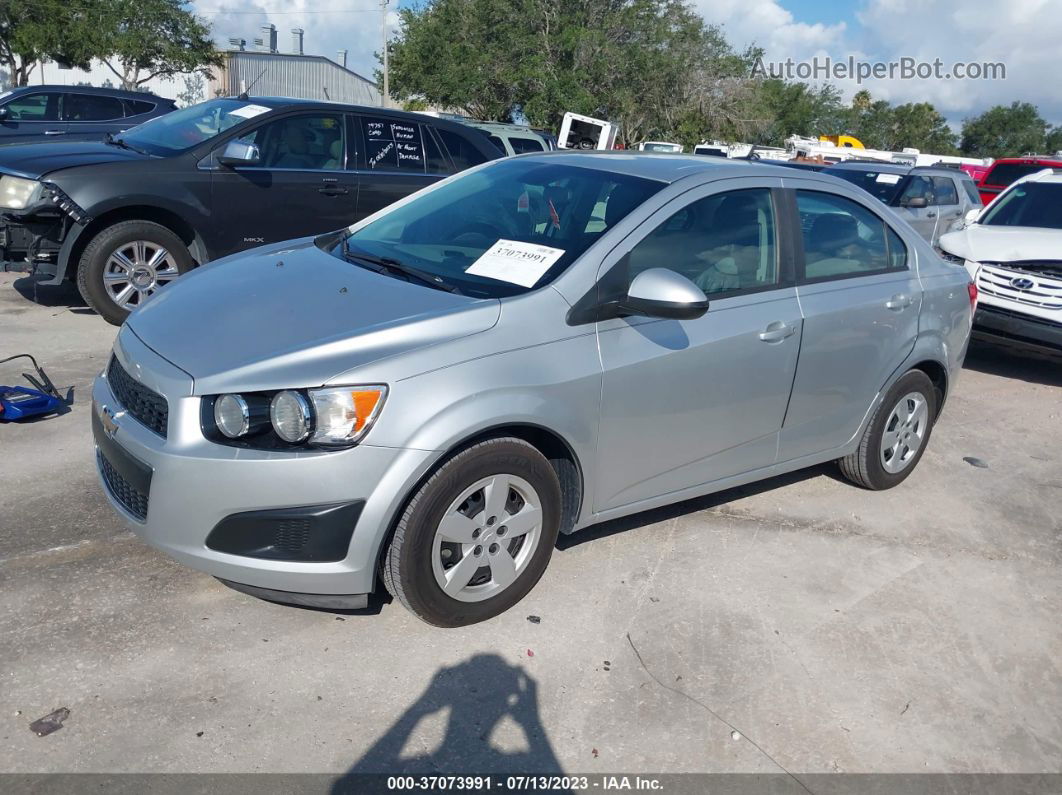 2013 Chevrolet Sonic Ls Silver vin: 1G1JA5SH5D4246230