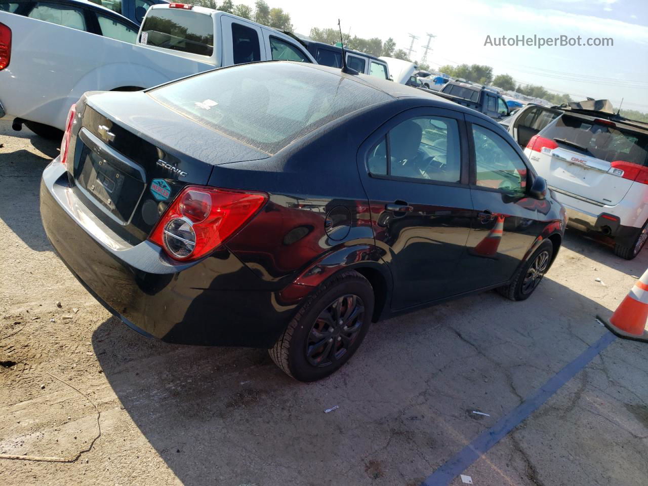 2013 Chevrolet Sonic Ls Black vin: 1G1JA5SH6D4141664