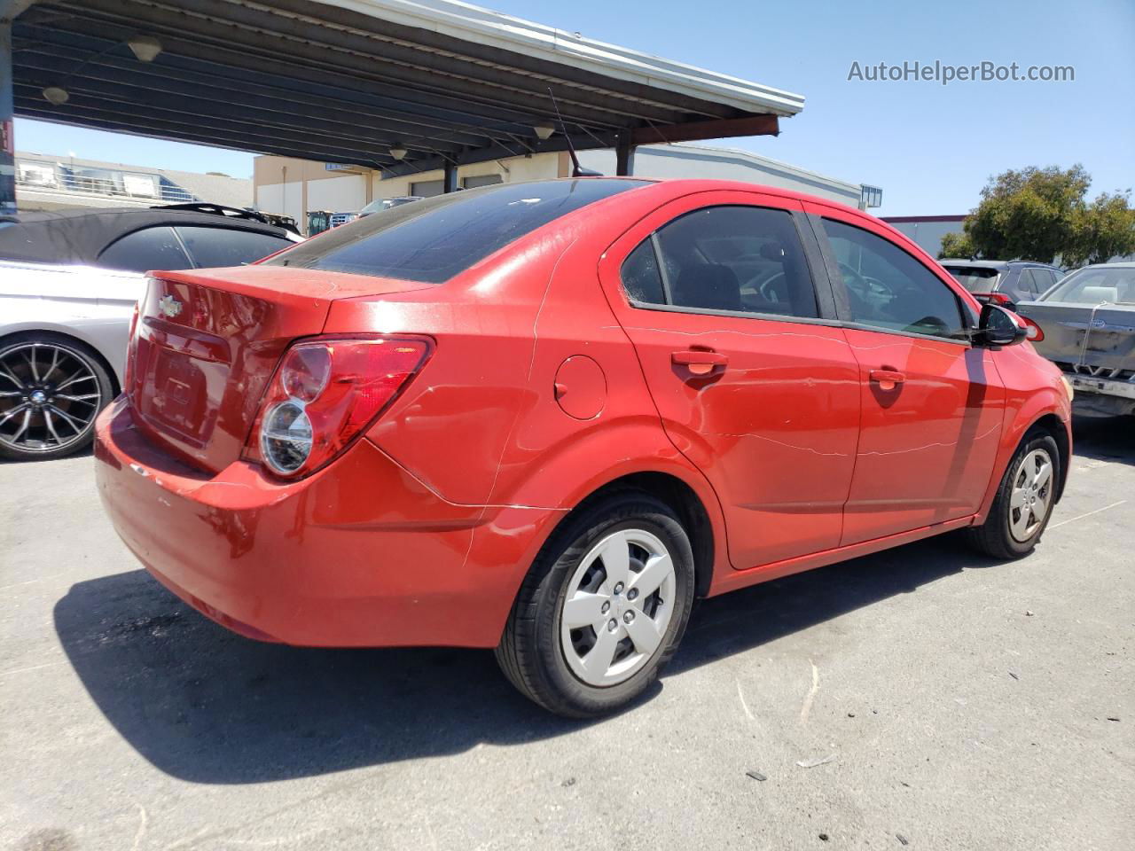 2013 Chevrolet Sonic Ls Red vin: 1G1JA5SH7D4144699