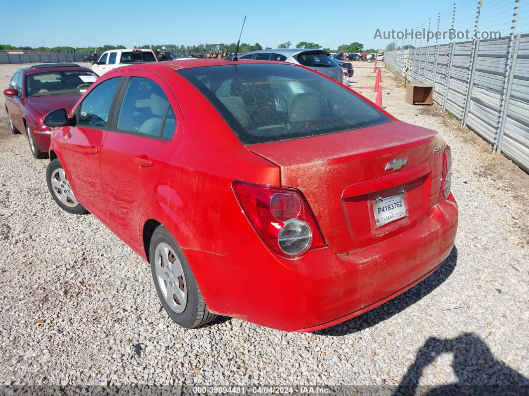 2013 Chevrolet Sonic Ls Auto Orange vin: 1G1JA5SH7D4151796