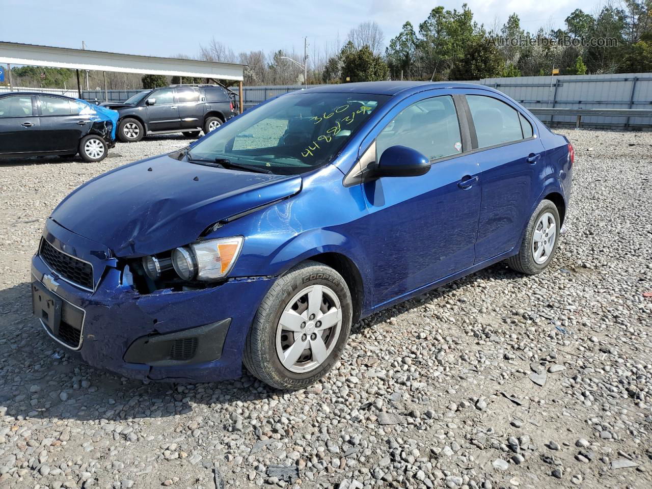 2013 Chevrolet Sonic Ls Blue vin: 1G1JA5SH7D4195555