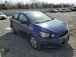 2013 Chevrolet Sonic Ls Blue vin: 1G1JA5SH7D4195555