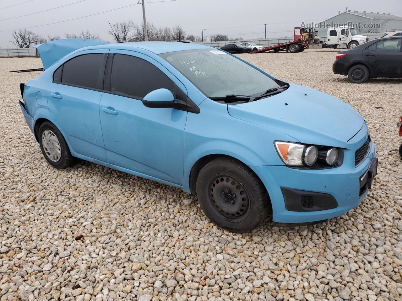 2014 Chevrolet Sonic Ls Blue vin: 1G1JA5SH7E4151475