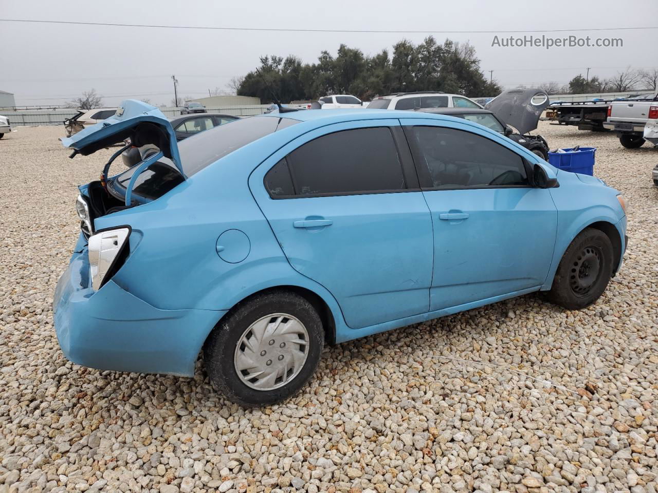 2014 Chevrolet Sonic Ls Blue vin: 1G1JA5SH7E4151475