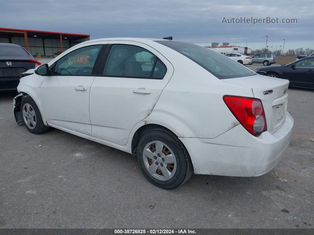 2014 Chevrolet Sonic Ls Auto White vin: 1G1JA5SH7E4181303