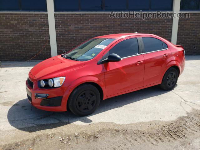 2013 Chevrolet Sonic Ls Red vin: 1G1JA5SH8D4184208