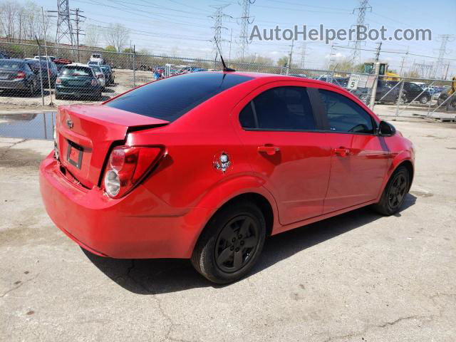 2013 Chevrolet Sonic Ls Красный vin: 1G1JA5SH8D4184208