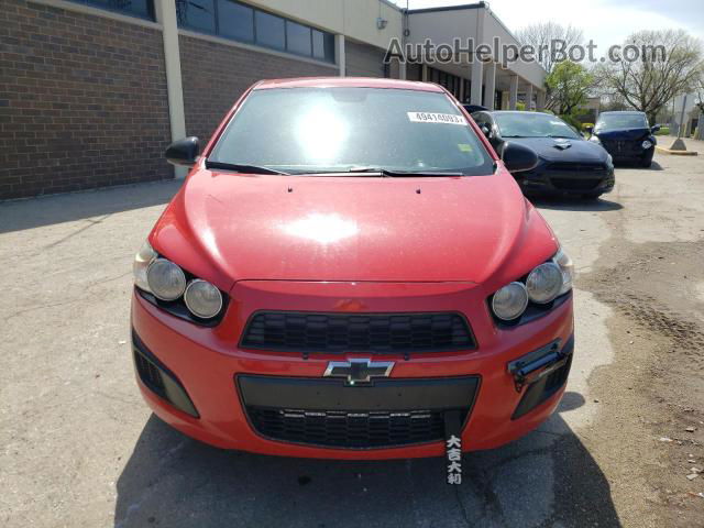 2013 Chevrolet Sonic Ls Красный vin: 1G1JA5SH8D4184208