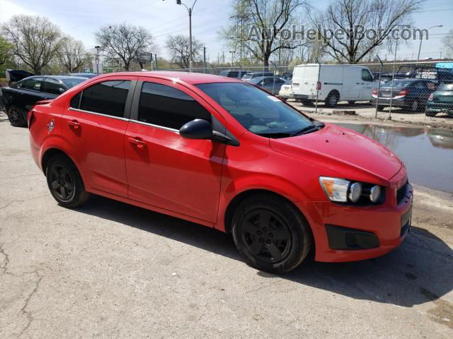 2013 Chevrolet Sonic Ls Красный vin: 1G1JA5SH8D4184208