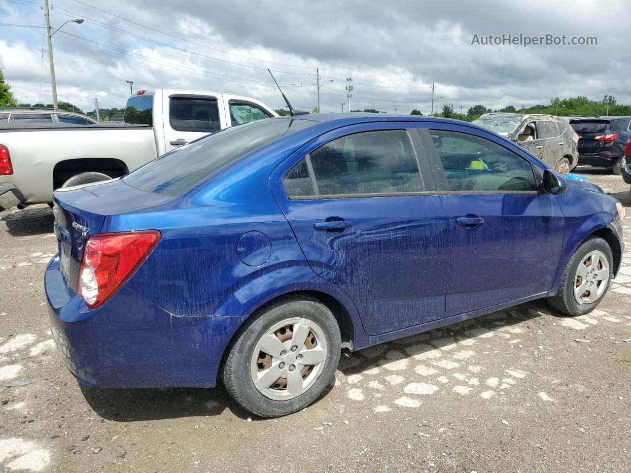 2013 Chevrolet Sonic Ls Blue vin: 1G1JA5SH8D4201623