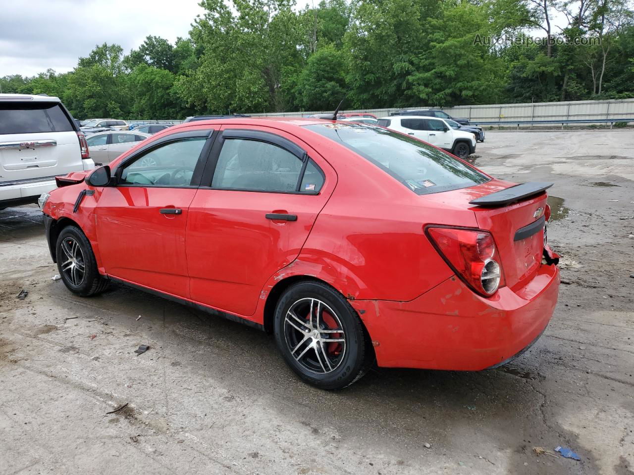 2014 Chevrolet Sonic Ls Red vin: 1G1JA5SH8E4242447