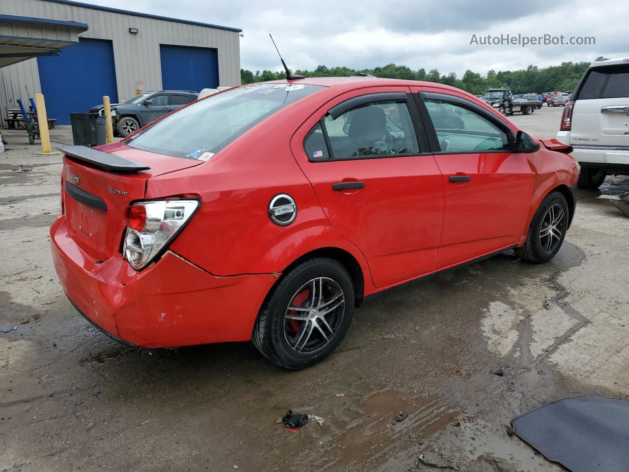 2014 Chevrolet Sonic Ls Red vin: 1G1JA5SH8E4242447