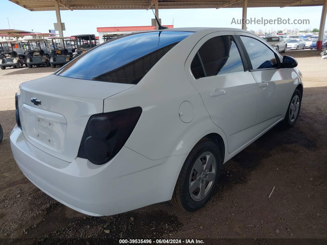 2013 Chevrolet Sonic Ls Auto White vin: 1G1JA5SH9D4169863