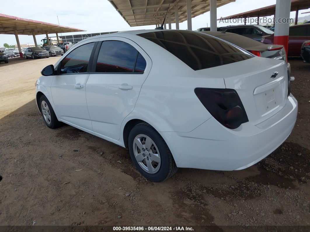 2013 Chevrolet Sonic Ls Auto White vin: 1G1JA5SH9D4169863