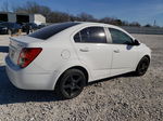 2013 Chevrolet Sonic Ls White vin: 1G1JA5SH9D4236591