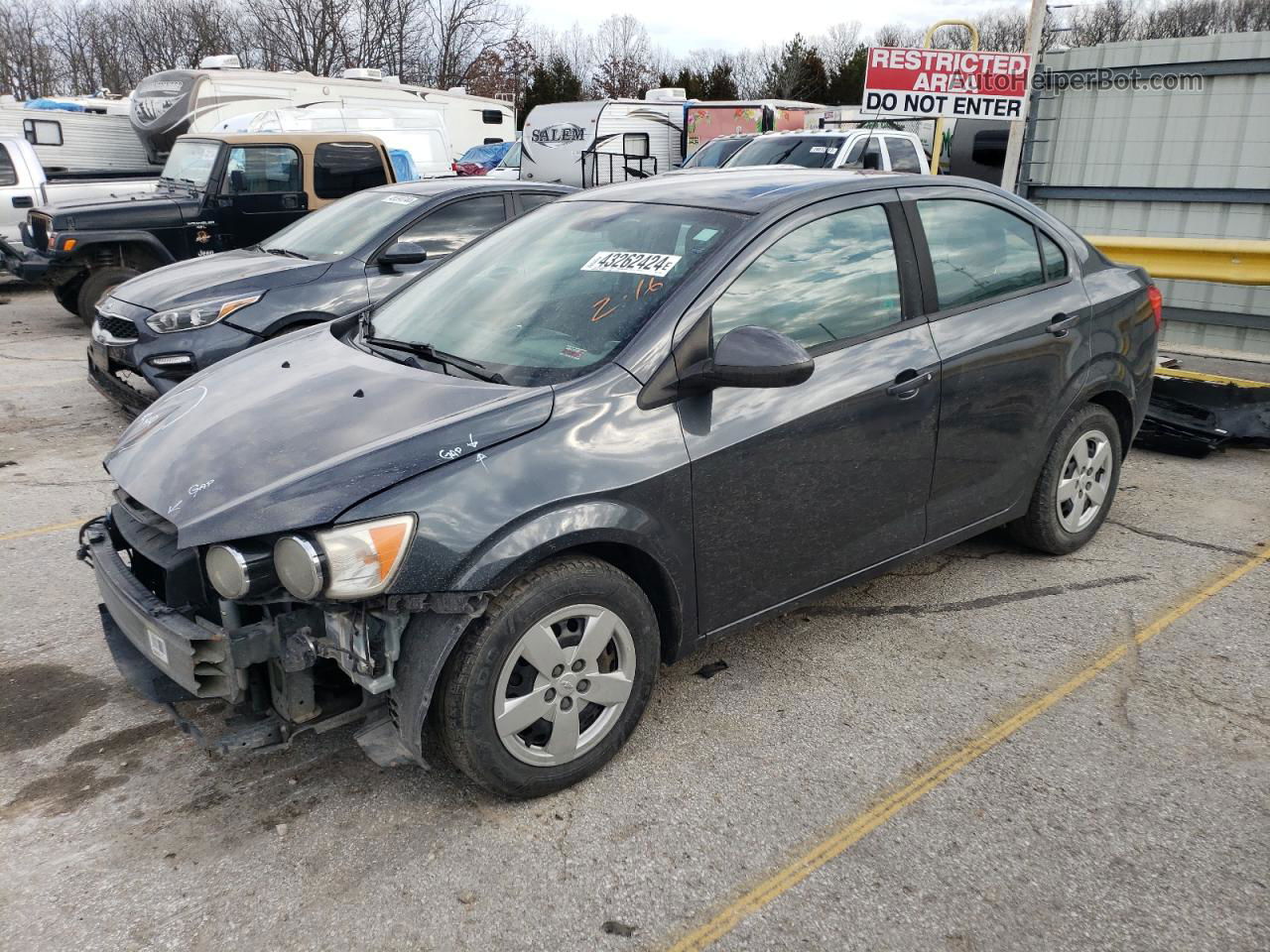 2013 Chevrolet Sonic Ls Gray vin: 1G1JA5SHXD4171850