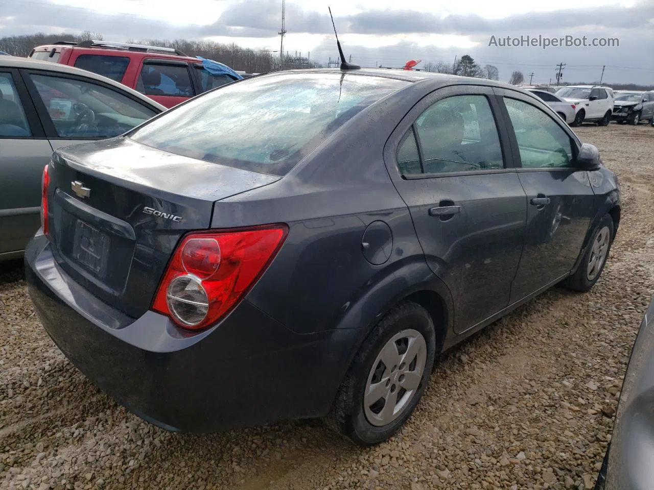 2013 Chevrolet Sonic Ls Gray vin: 1G1JA5SHXD4171850