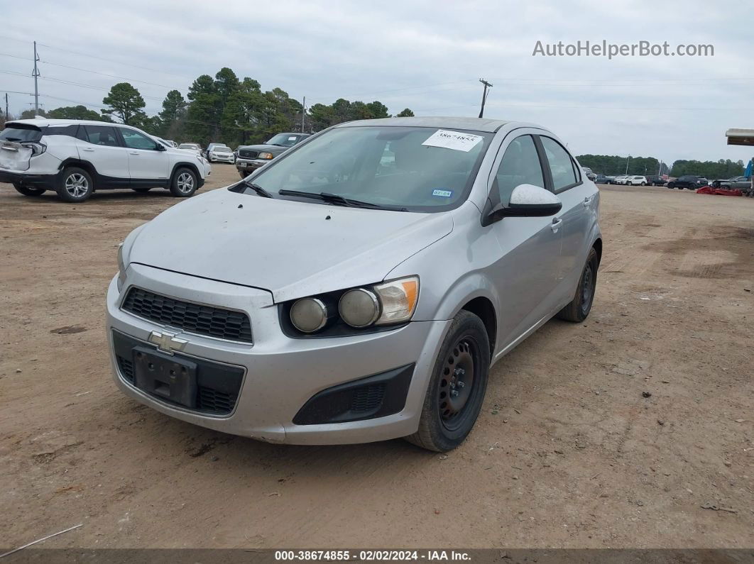 2013 Chevrolet Sonic Ls Auto Silver vin: 1G1JA5SHXD4205091