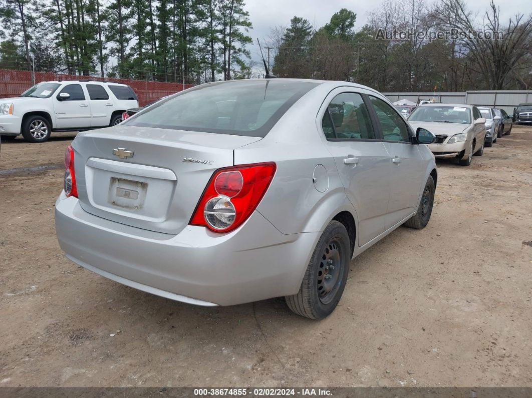 2013 Chevrolet Sonic Ls Auto Silver vin: 1G1JA5SHXD4205091