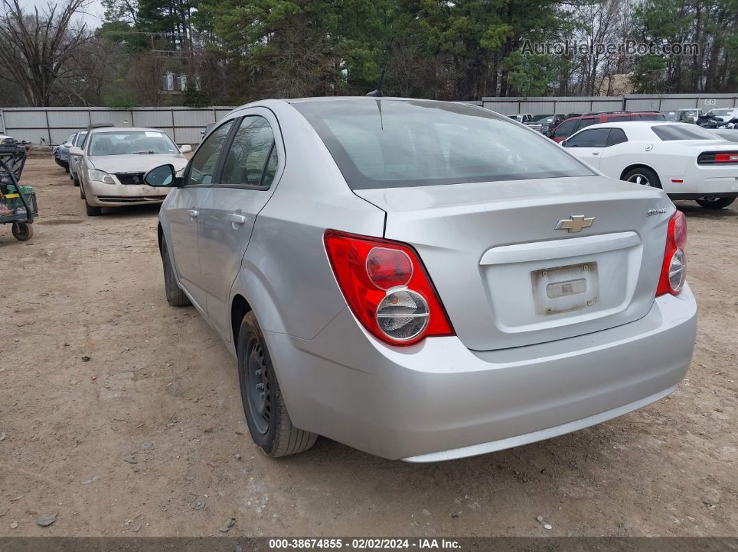 2013 Chevrolet Sonic Ls Auto Silver vin: 1G1JA5SHXD4205091