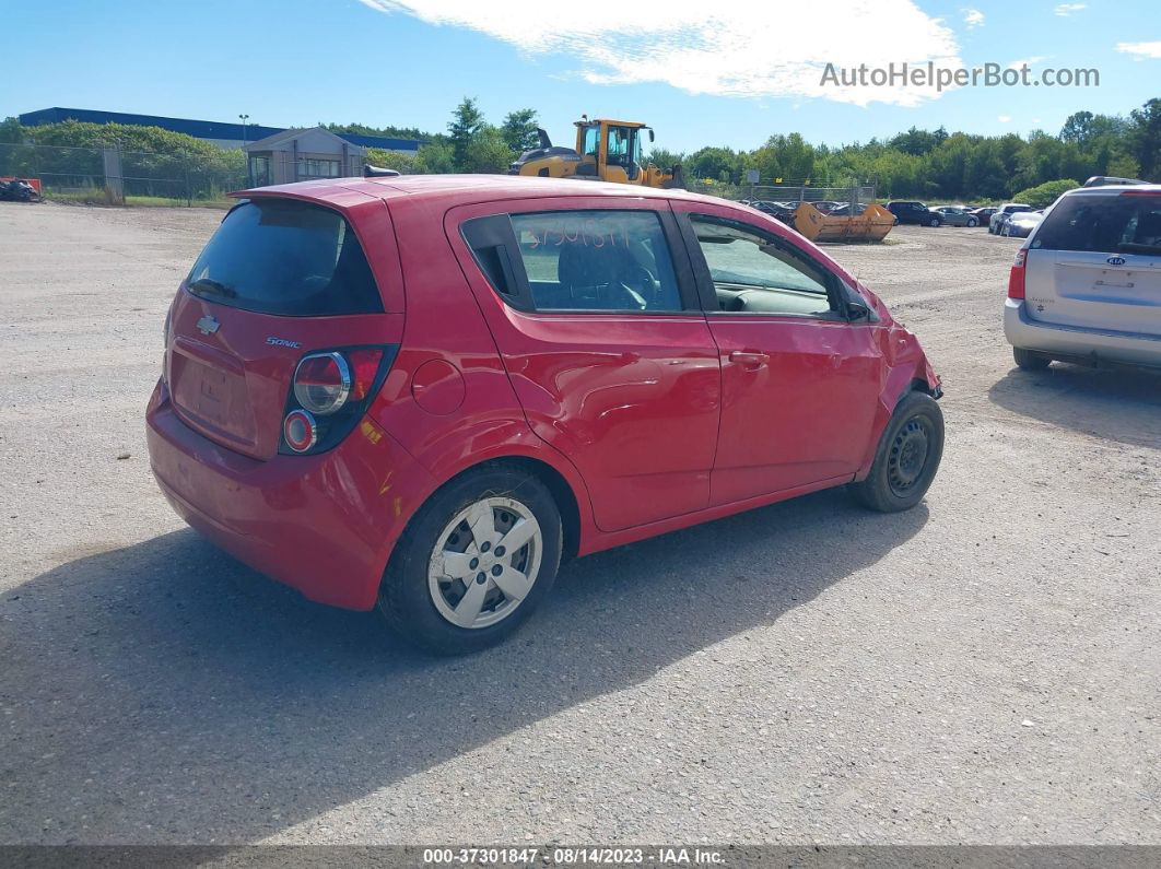 2013 Chevrolet Sonic Ls Red vin: 1G1JA6SG2D4232136