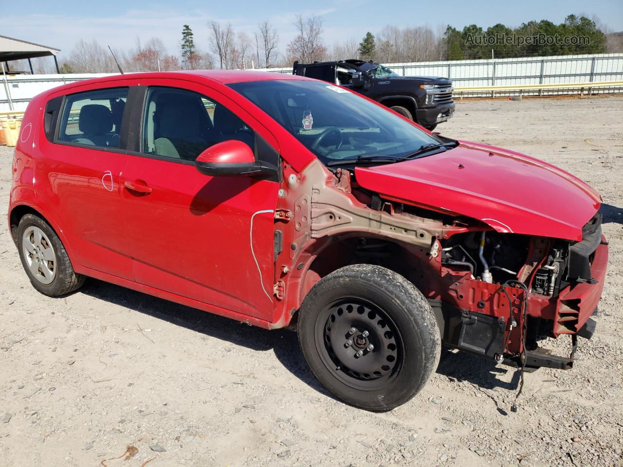 2013 Chevrolet Sonic Ls Red vin: 1G1JA6SG7D4194340