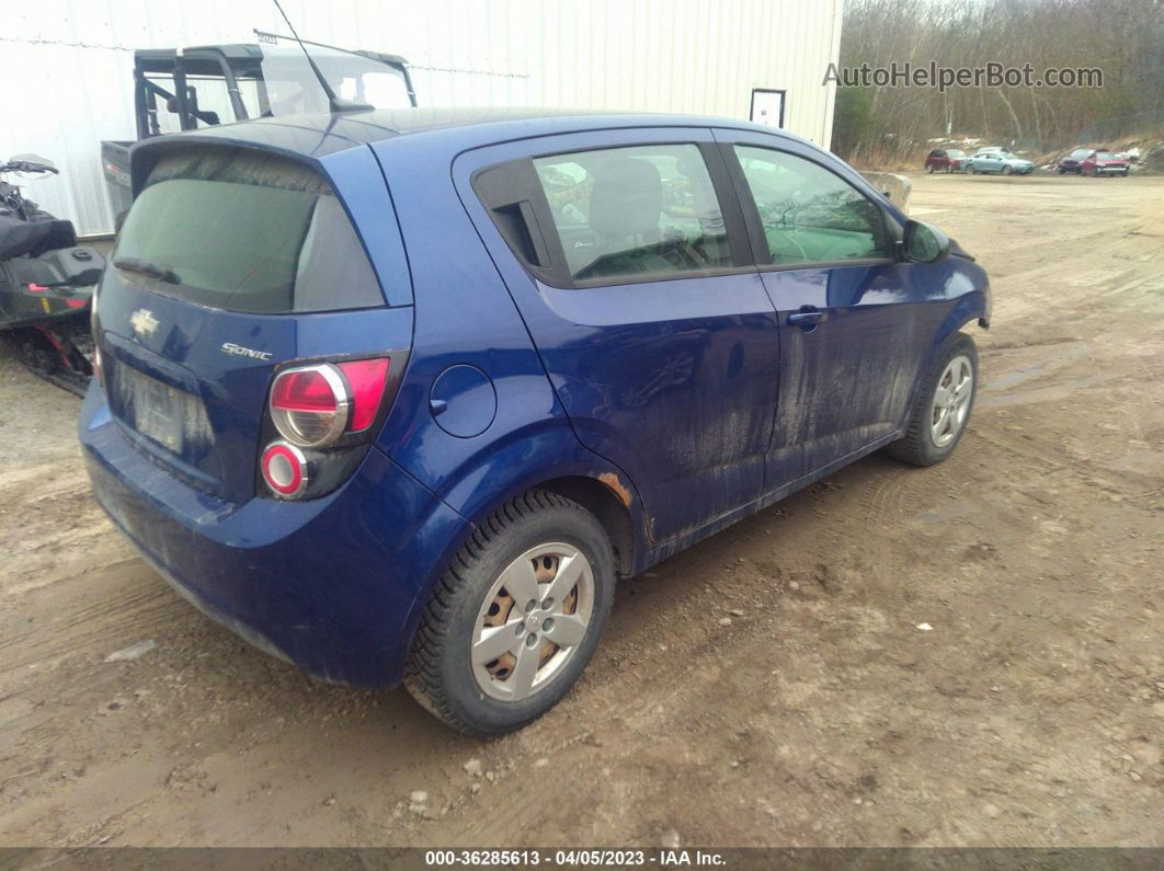 2013 Chevrolet Sonic Ls Auto Blue vin: 1G1JA6SGXD4246222