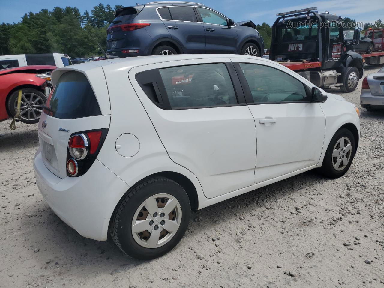 2013 Chevrolet Sonic Ls White vin: 1G1JA6SH2D4197994